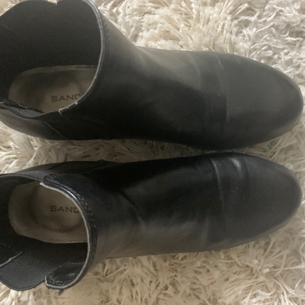 Leather boots